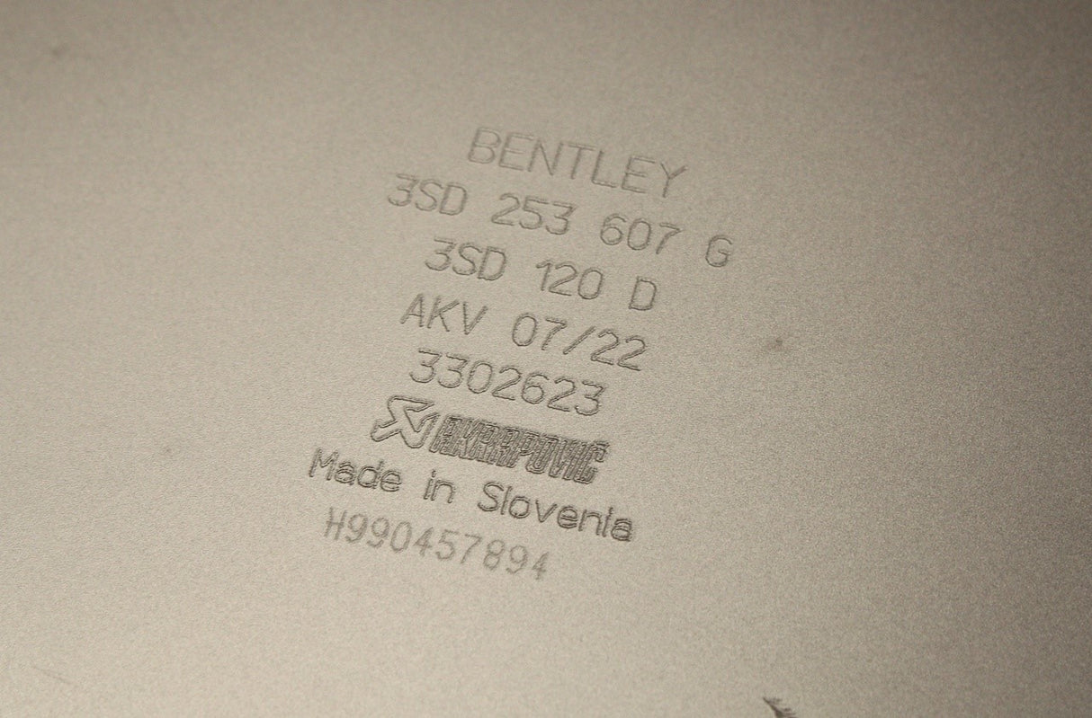 Bentley Continental GT Speed W12 2018-24 akrapovic exhaust 36A601025T