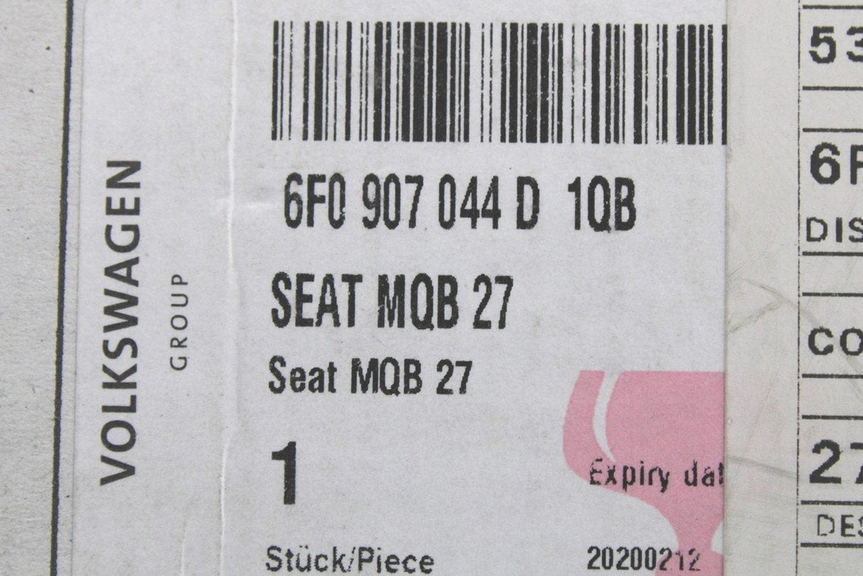 SEAT Arona climate control and display panel (black) 6F0907044D 1QB