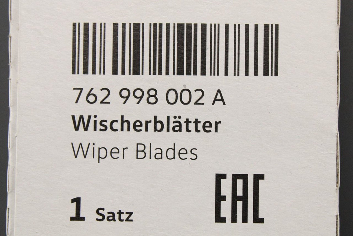 VW Touareg 2018-on RHD aerodynamic wiper blade set (front) 762998002A