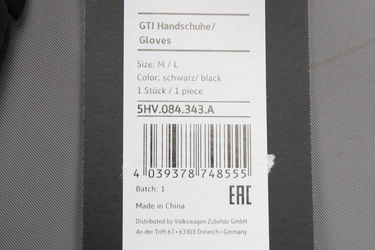 VW GTI collection gloves with touch function, unisex (M/L) 5HV084343A