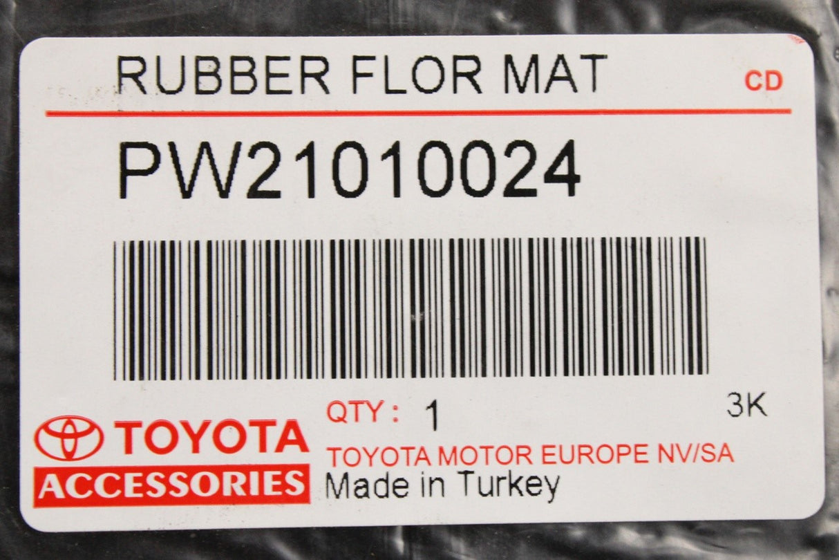Toyota C-HR RHD rubber floor mats set PW210-10024