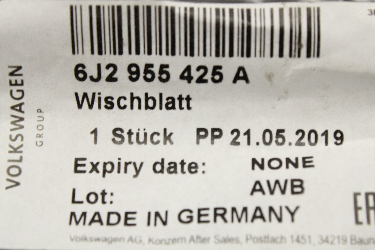 SEAT Ibiza 2009-2017 RHD wiper blade (front left) 6J2955425A