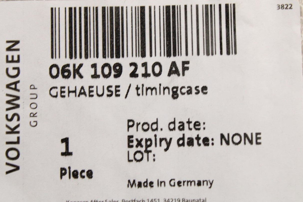 VW Audi Skoda SEAT 2.0 TSI TFSI engine timing case cover 06K109210AF