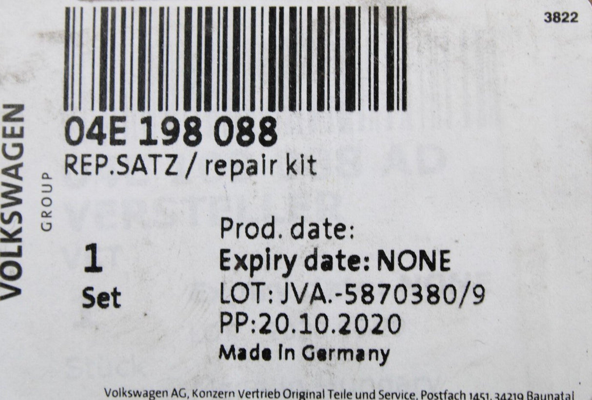 VW Skoda SEAT 1.2 1.4 TSI intake cam adjuster repair kit 04E198088