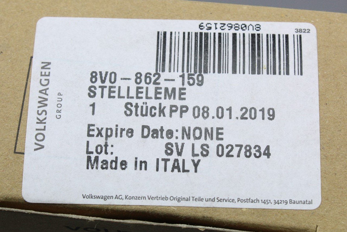 VW Tiguan Touareg T-Cross Skoda fuel filler flap door actuator 8V0862159
