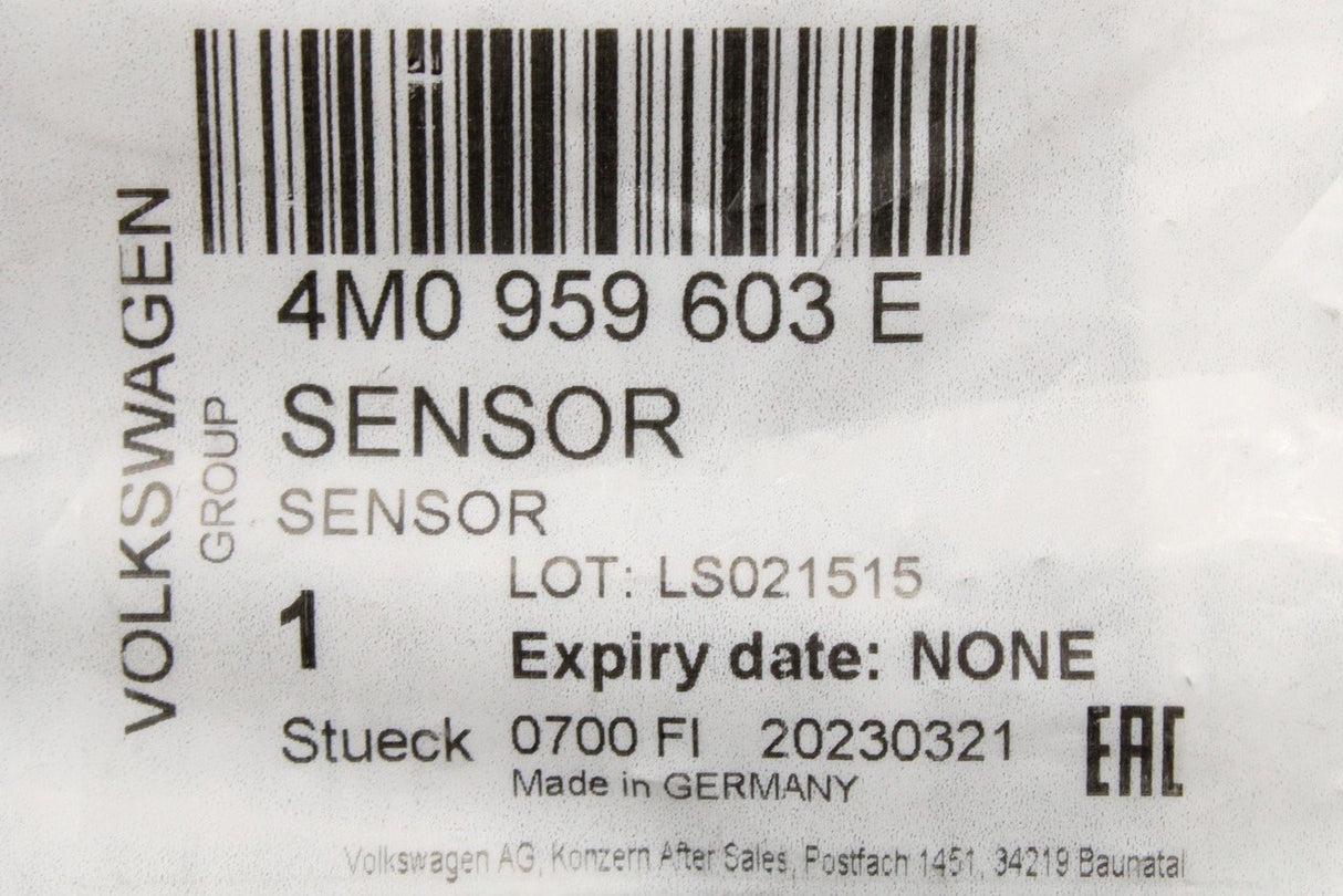 VW Audi Skoda SEAT air conditioning pressure sensor 4M0959603E
