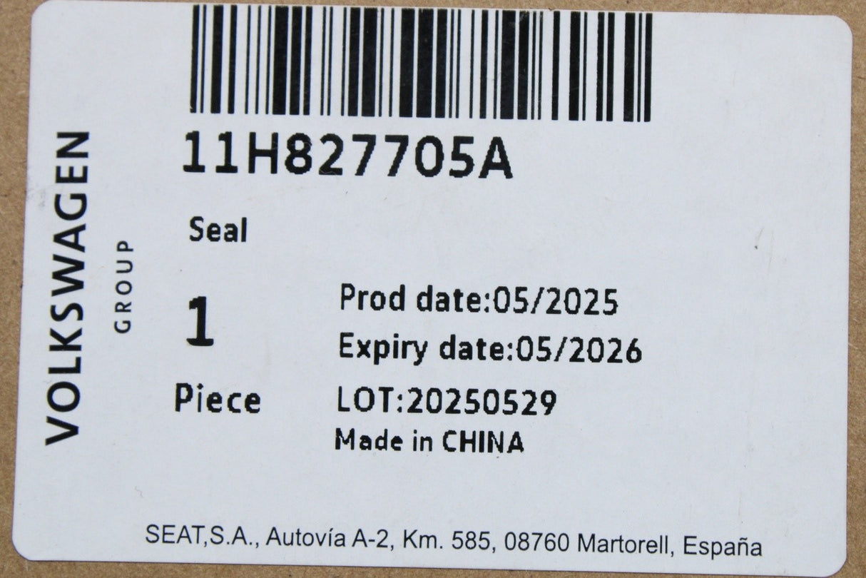 CUPRA Tavascan 2024-on boot lid tailgate seal 11H827705A