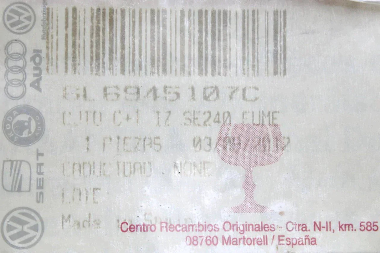 SEAT Ibiza 6L 2002-07 FR inner rear light unit (left) 6L6945107C