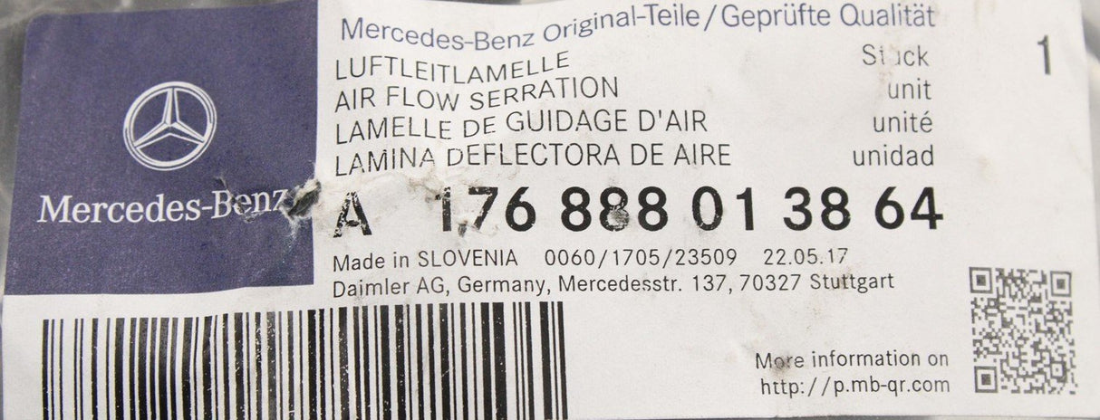Mercedes-Benz A-Class air duct (right) A176888013864