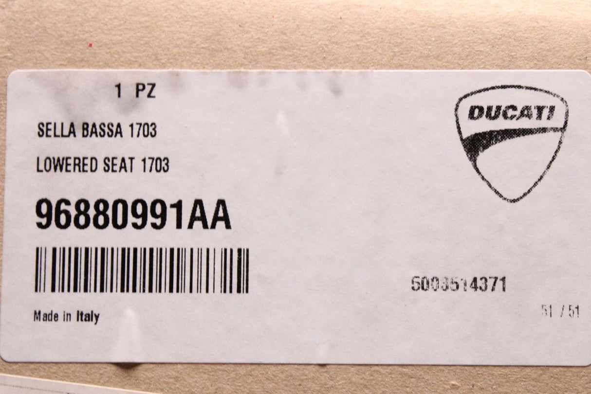 Ducati SuperSport 939 950 2017-25 -20mm lowered seat 96880991AA