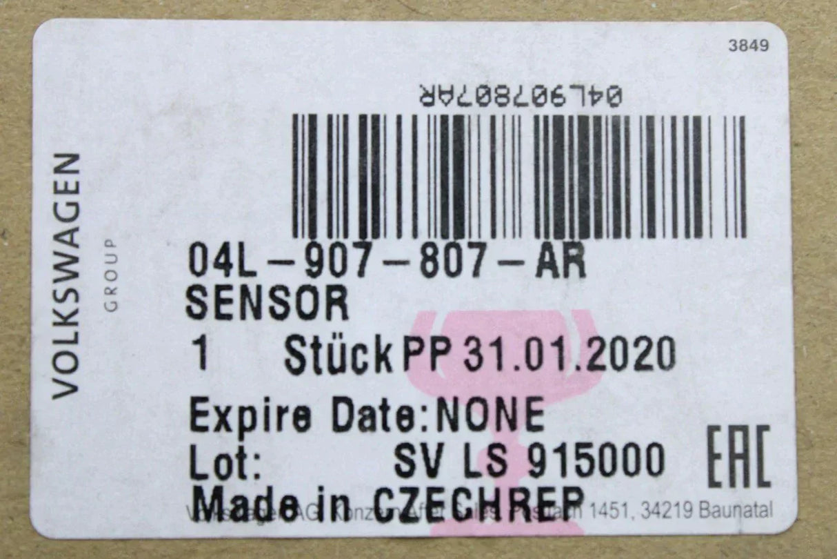 VW Transporter T6 2016-19 NOx sensor with control unit 04L907807AR