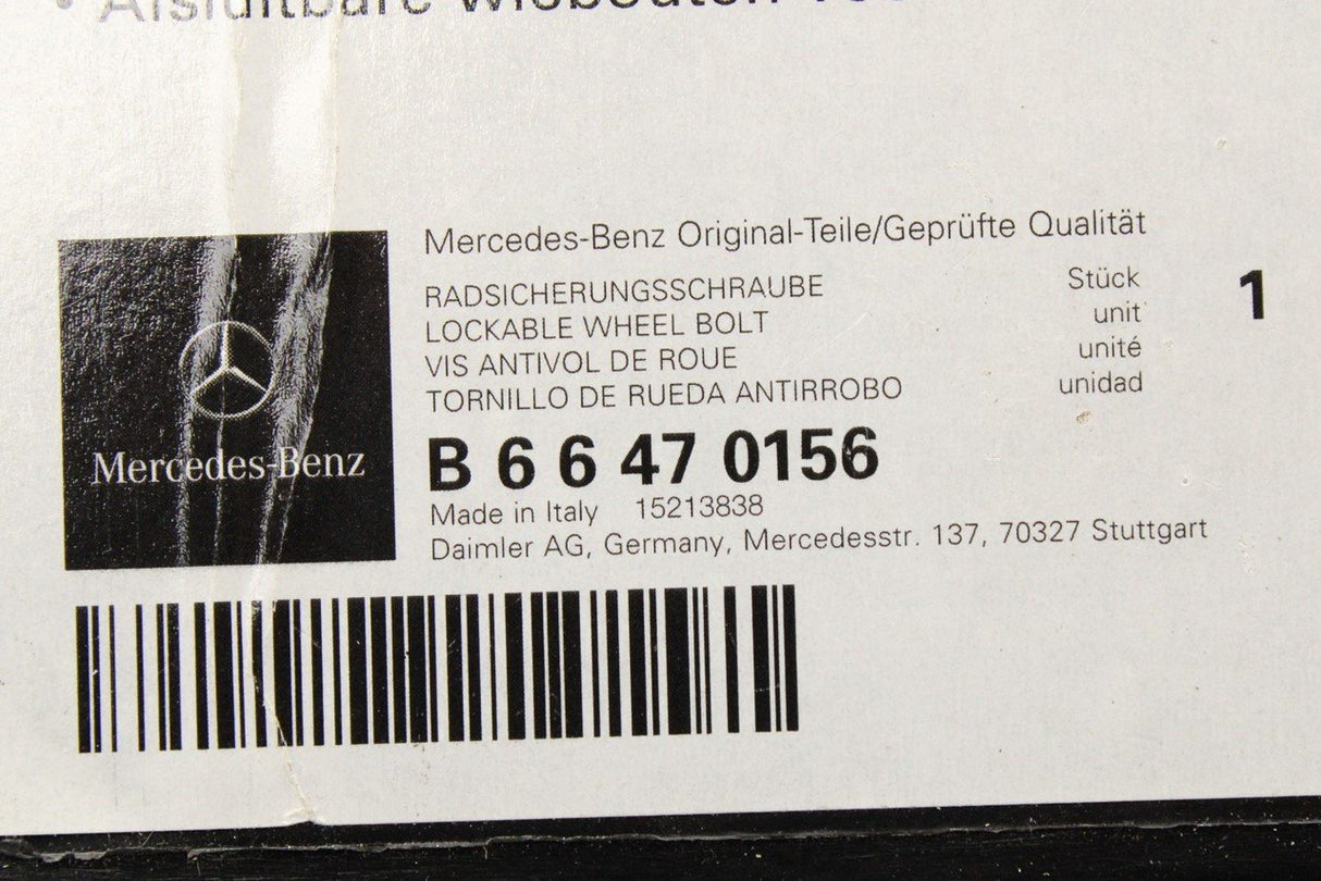 Mercedes-Benz locking wheel nuts (310) B66470156