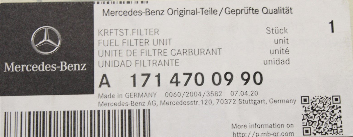 Mercedes-Benz fuel tank filter A1714700990