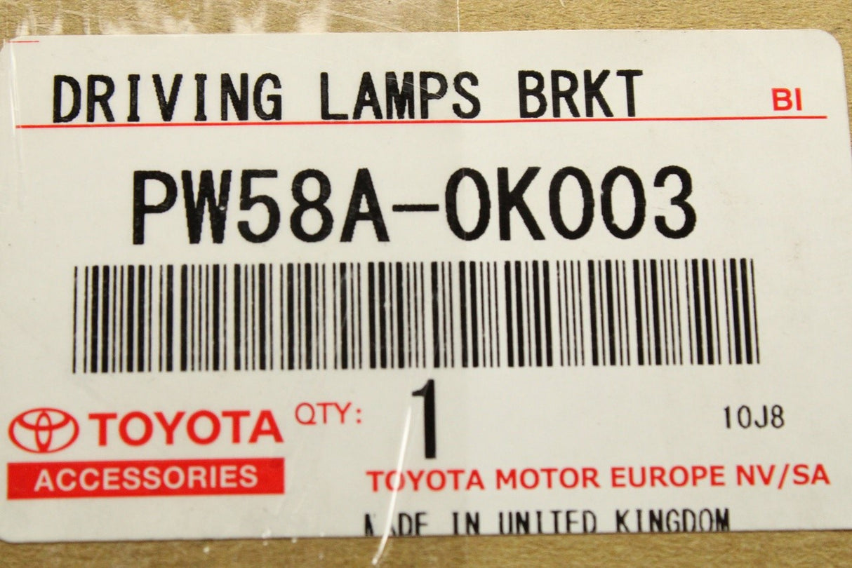 Toyota driving spot lamps mounting kit PW58A-0K003