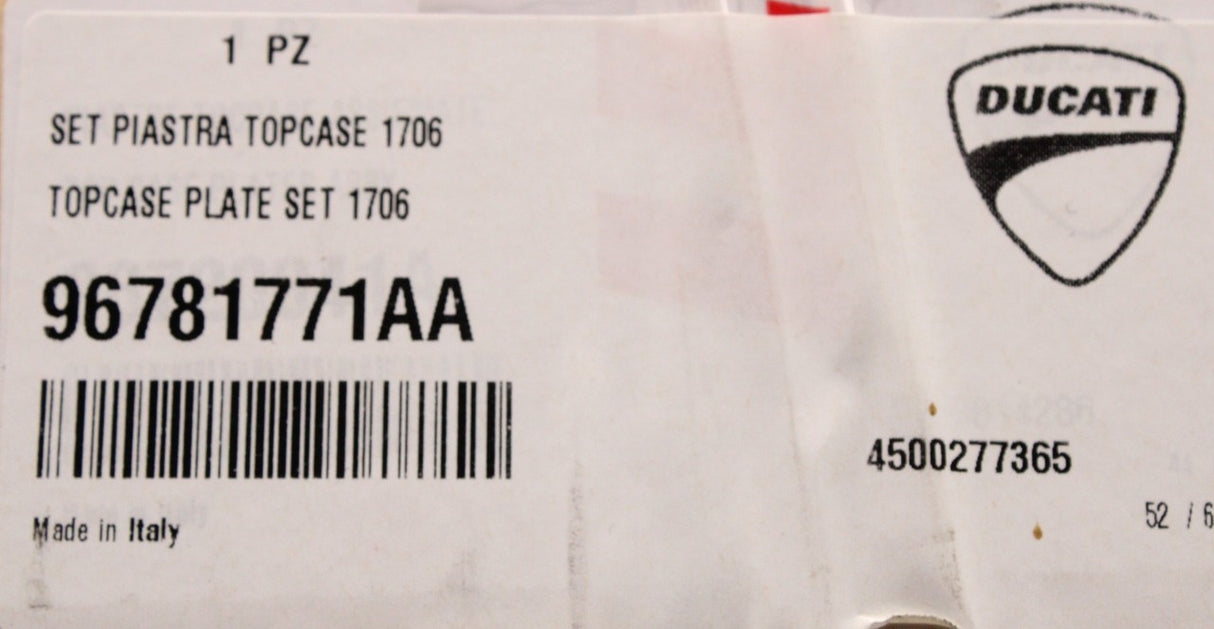 Ducati Multistrada V4 2021-on top case mounting plate 96781771AA