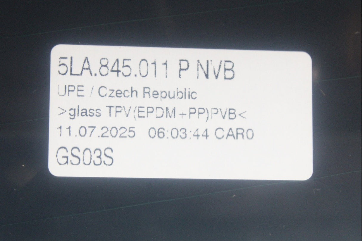 Skoda Enyaq 2021-on Elroq 2025-on front windscreen glass 5LA845011P NVB
