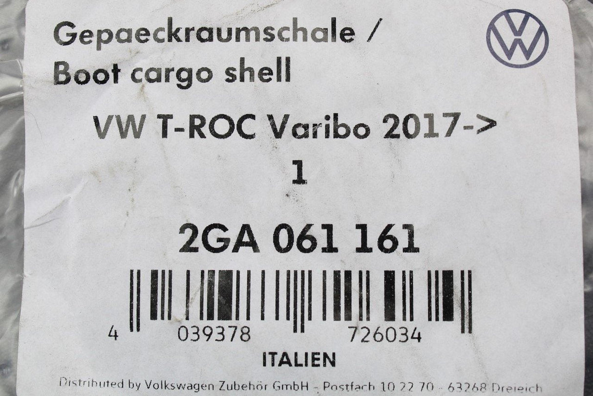 VW T-Roc 2017 - Semi rigid boot load liner 2GA061161