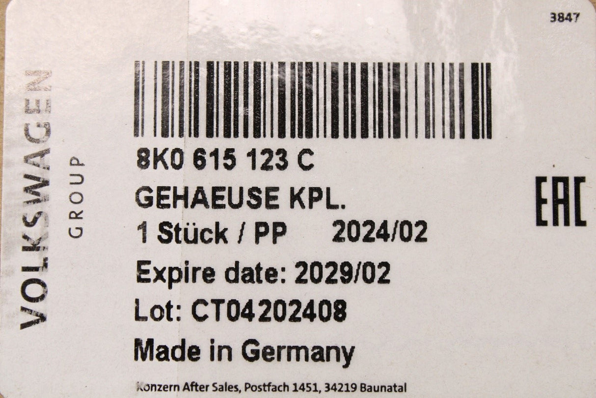 Audi A4 2008-16 A5 2008-2016 front brake caliper (left) 8K0615123C