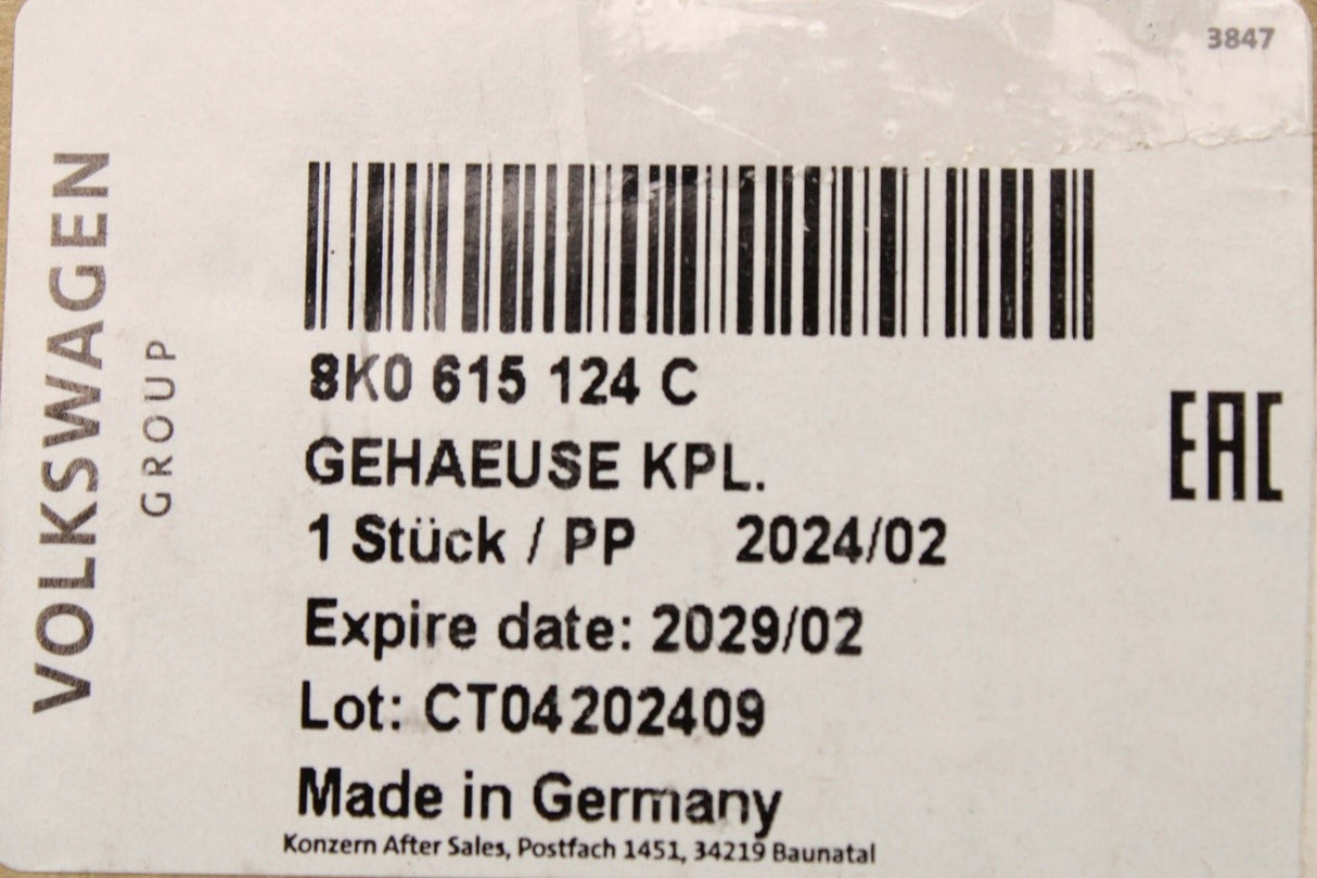 Audi A4 2008-16 A5 2008-2016 front brake caliper (right) 8K0615124C