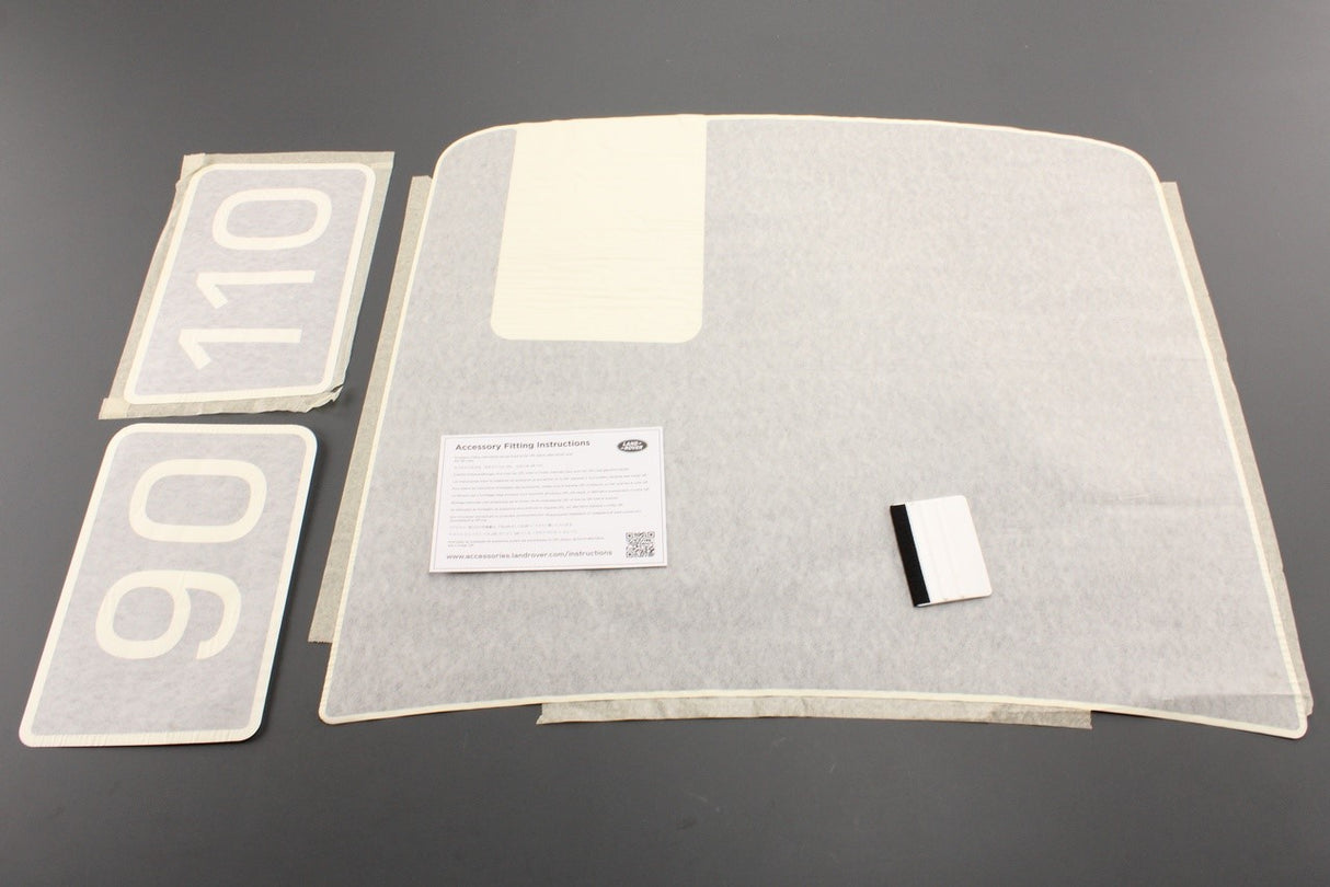 Land Rover Defender 2020-on bonnet decal (matte black) VPLEB0438