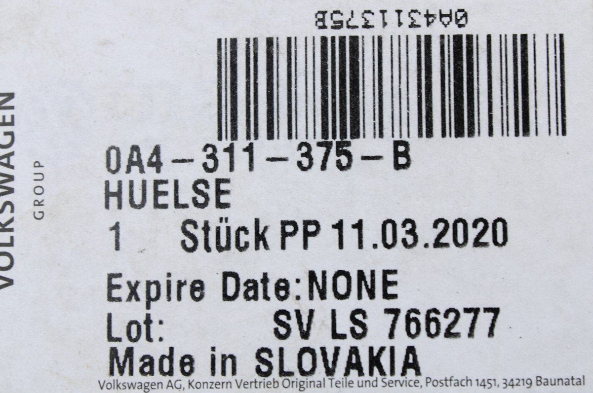 VW Audi Skoda SEAT gearbox roller sleeve bearing 0A4311375B
