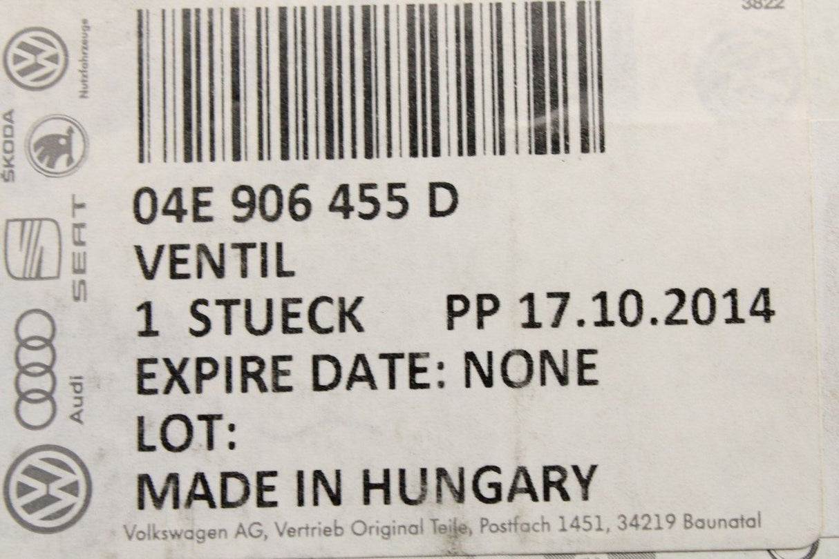 VW Golf MK7 Audi Skoda SEAT variable valve timing solenoid 04E906455D
