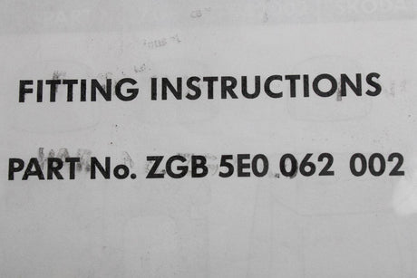 Skoda Octavia 2013-2017 waterproof seat cover (rear) ZGB5E0062 002