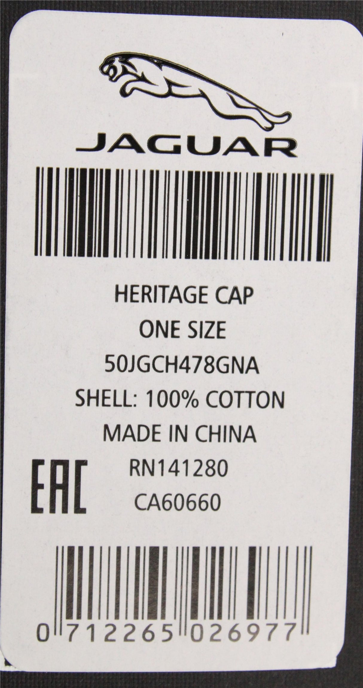 Jaguar Heritage stripe graphic cap green (one size) JGCH478GNA