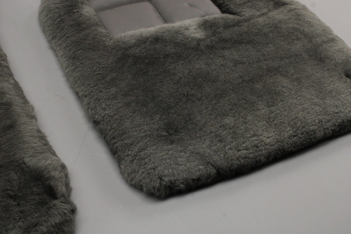 Bentley Continental lambswool front floor mats (Beluga) 3W2863691AE4BH