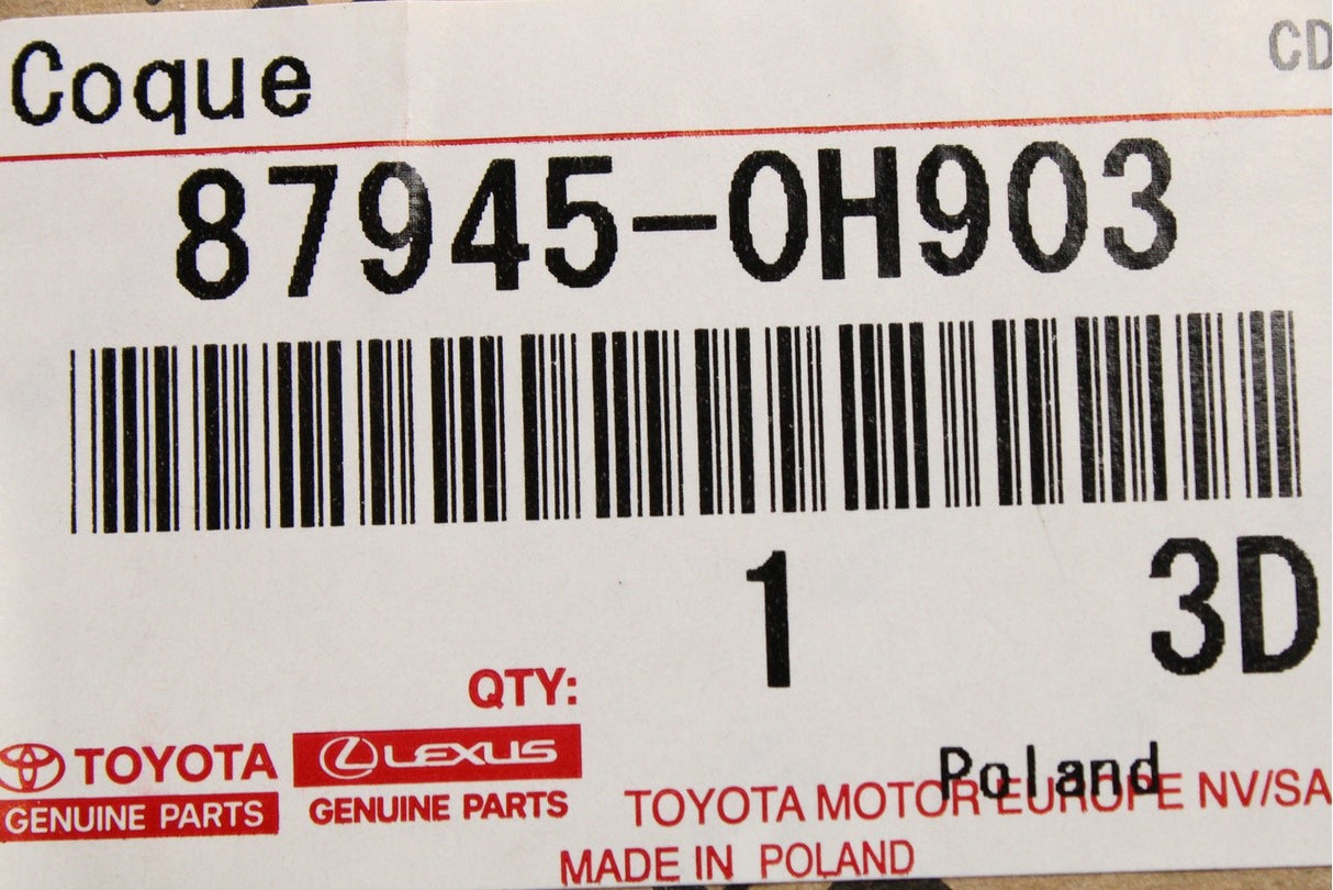 Toyota wing mirror cover cap (left) 87945-0H903