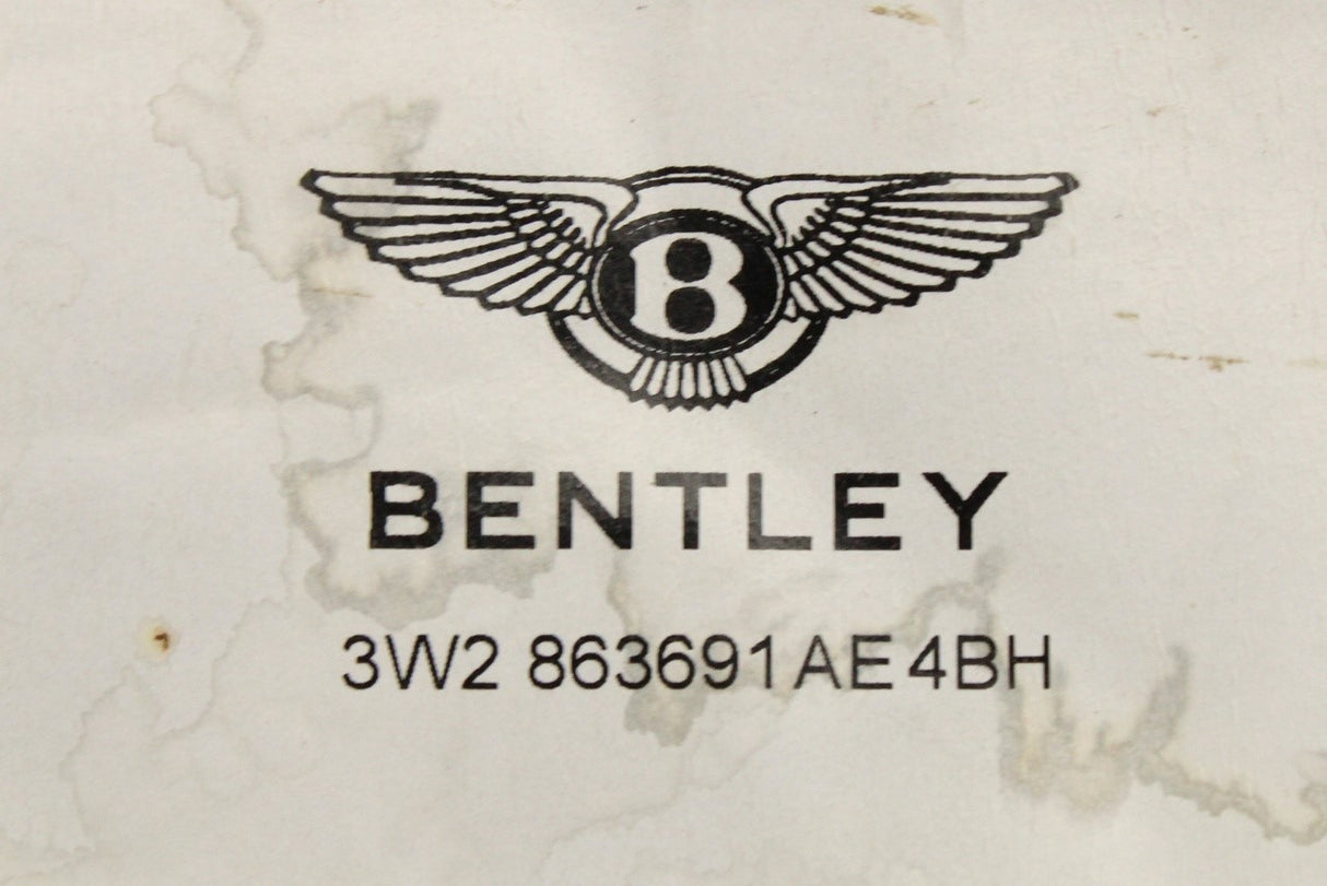 Bentley Continental lambswool front floor mats (Beluga) 3W2863691AE4BH