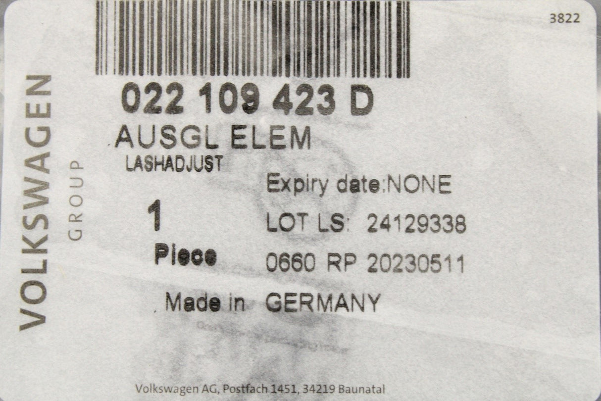 VW Audi Skoda SEAT 2.0 2.5 TSI hydraulic lifter tappet (x1) 022109423D