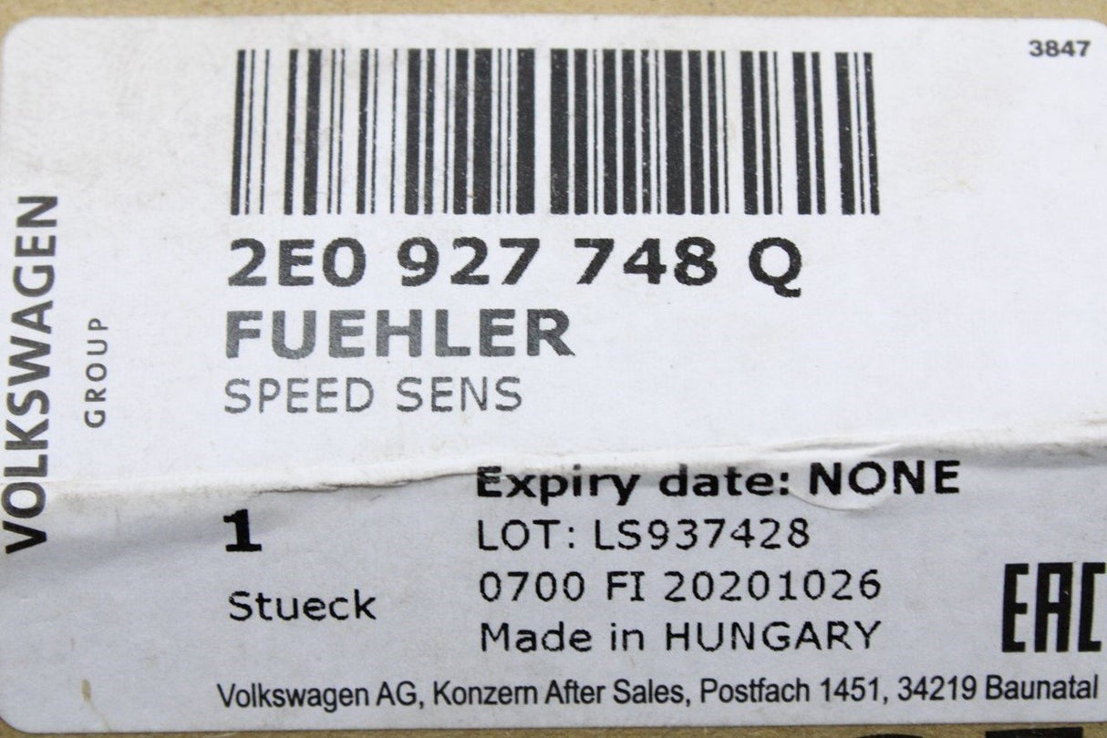 VW Crafter 2012-16 ABS speed sensor (front) 2E0927748Q