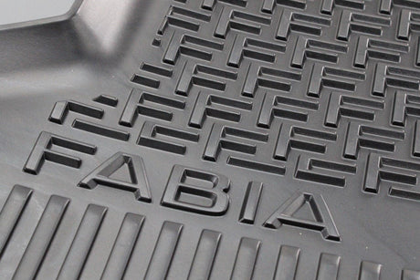 Skoda Fabia 2015-21 all-weather rubber floor mats pair (rear) 6V0061551