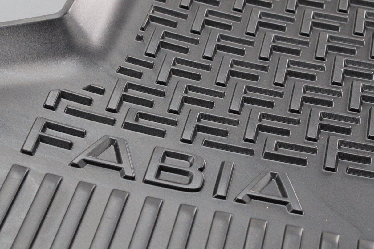 Skoda Fabia 2015-21 all-weather rubber floor mats pair (rear) 6V0061551