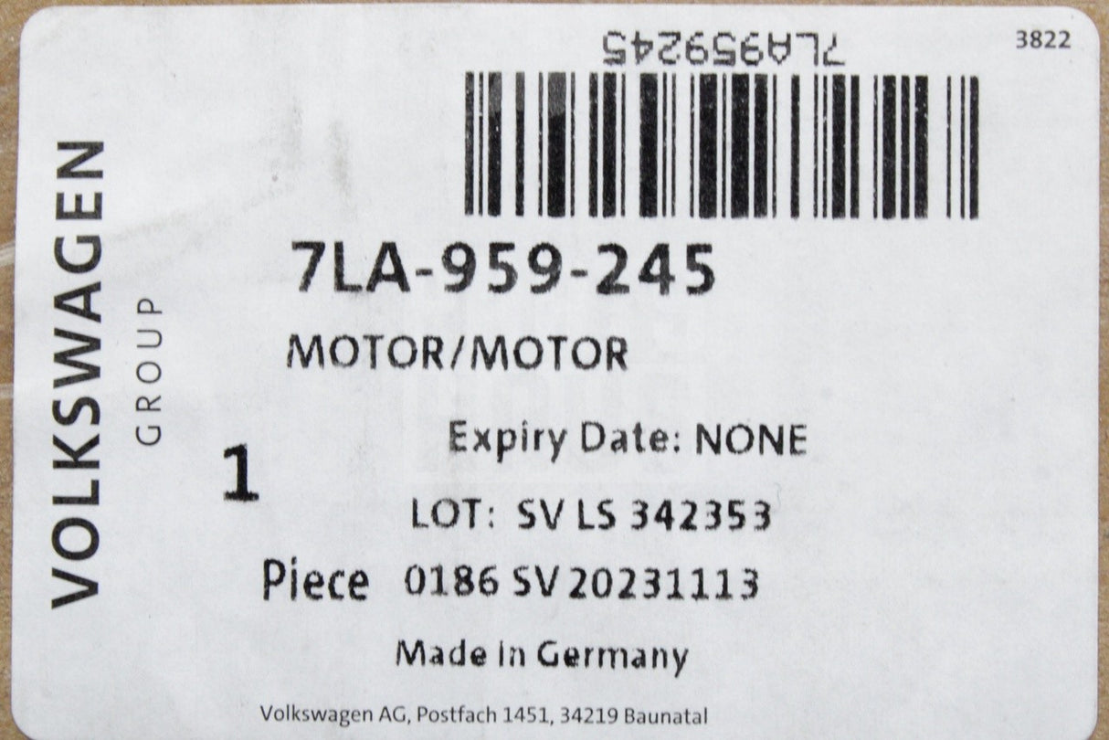 VW Transporter Caravelle T6.1 20-24 power sliding door motor 7LA959245