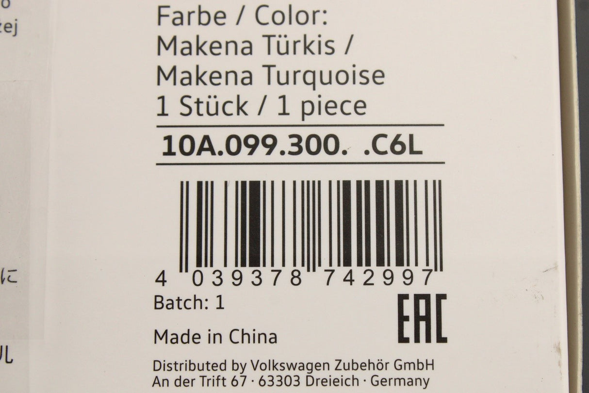 VW ID.3 1:43 model car (Makena/Turquoise Metallic) 10A099300 C6L