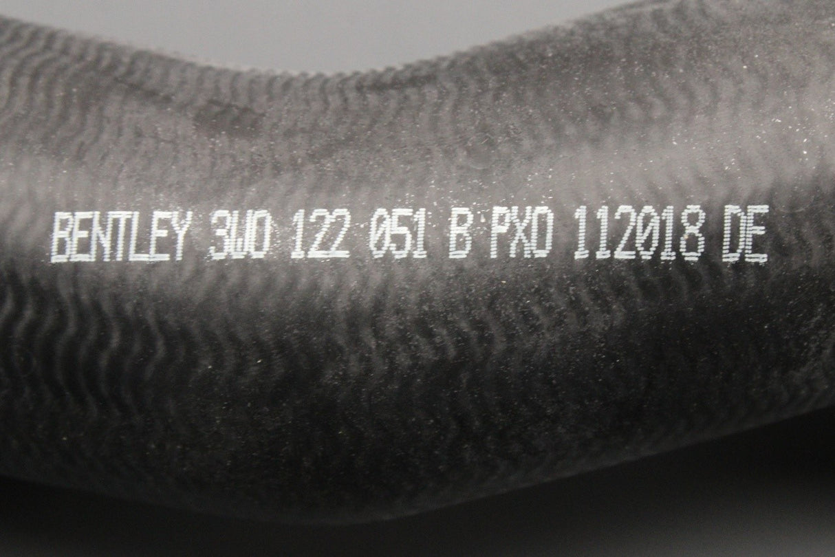 Bentley Continental GT GTC 04-10 6.0 radiator coolant hose 3W0122051B