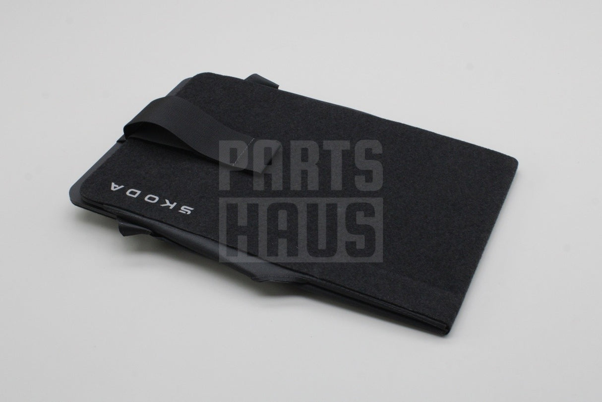Skoda Enyaq Elroq IV tethered charge cable storage pocket 5LJ061100