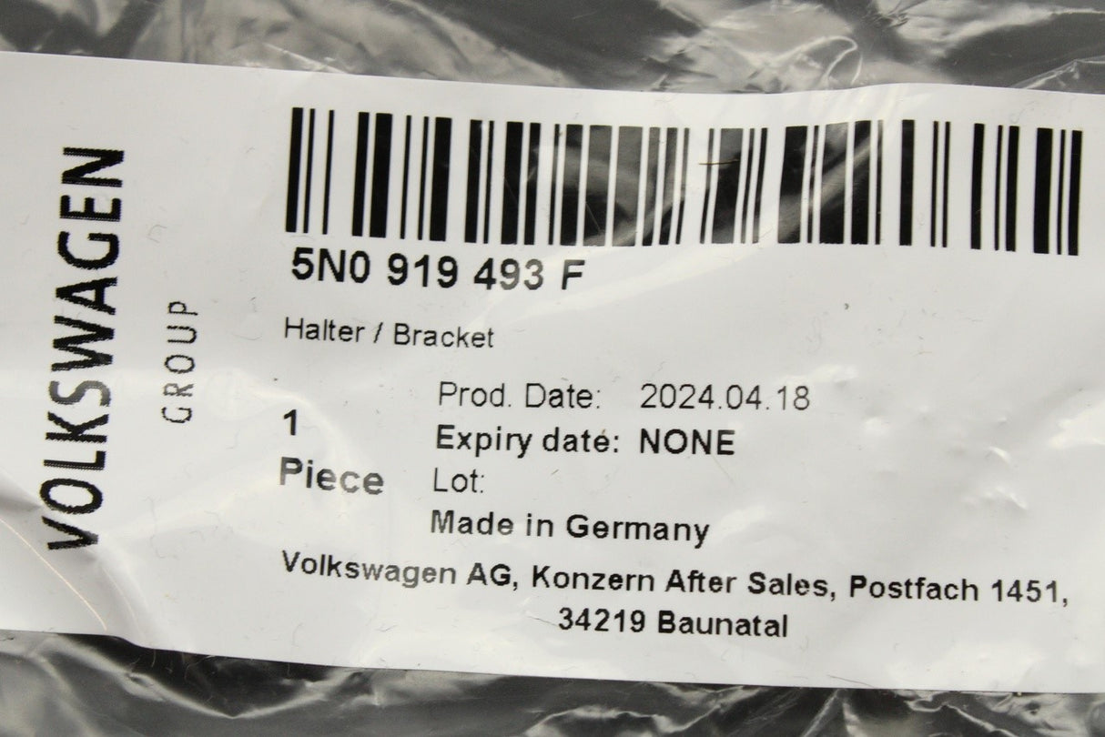 VW Tiguan 2012-2016 parking sensor bracket (front left) 5N0919493F