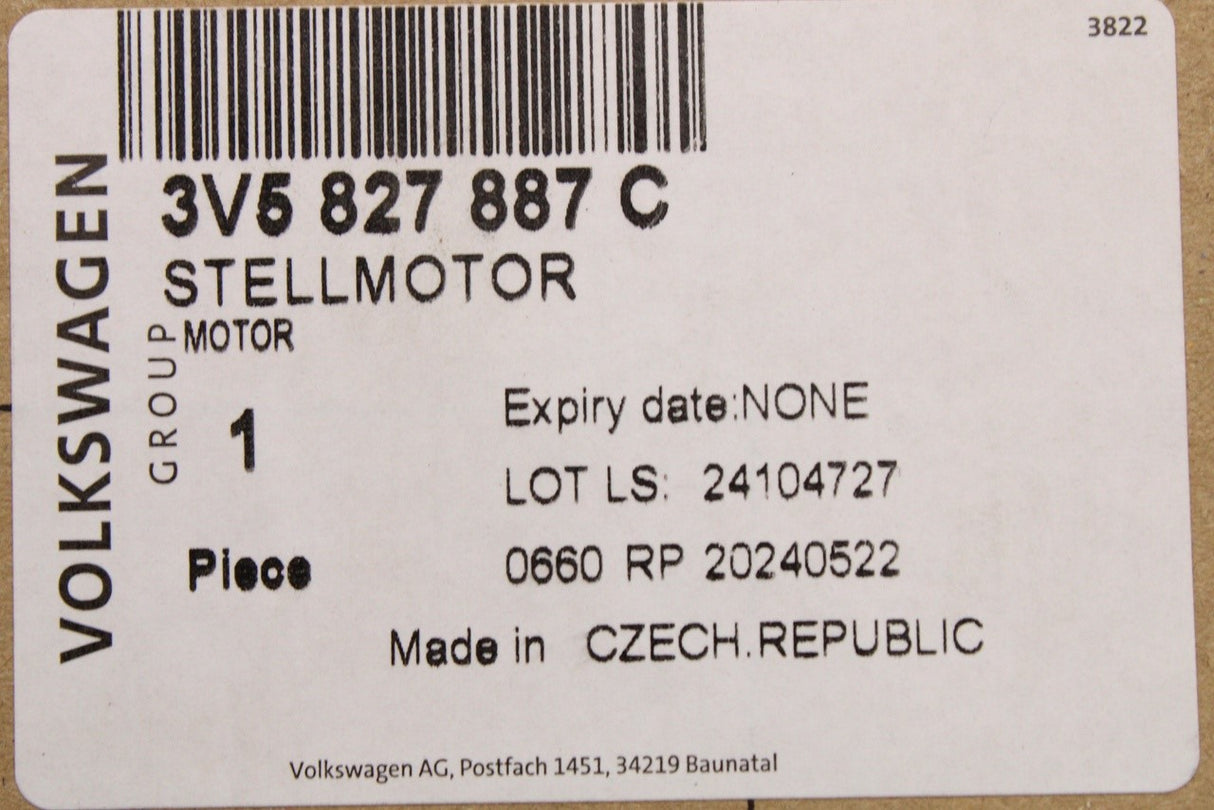 Audi A3 8Y A5 A6 A7 Q5 Q8 SEAT Leon rear boot lid servomotor 3V5827887C