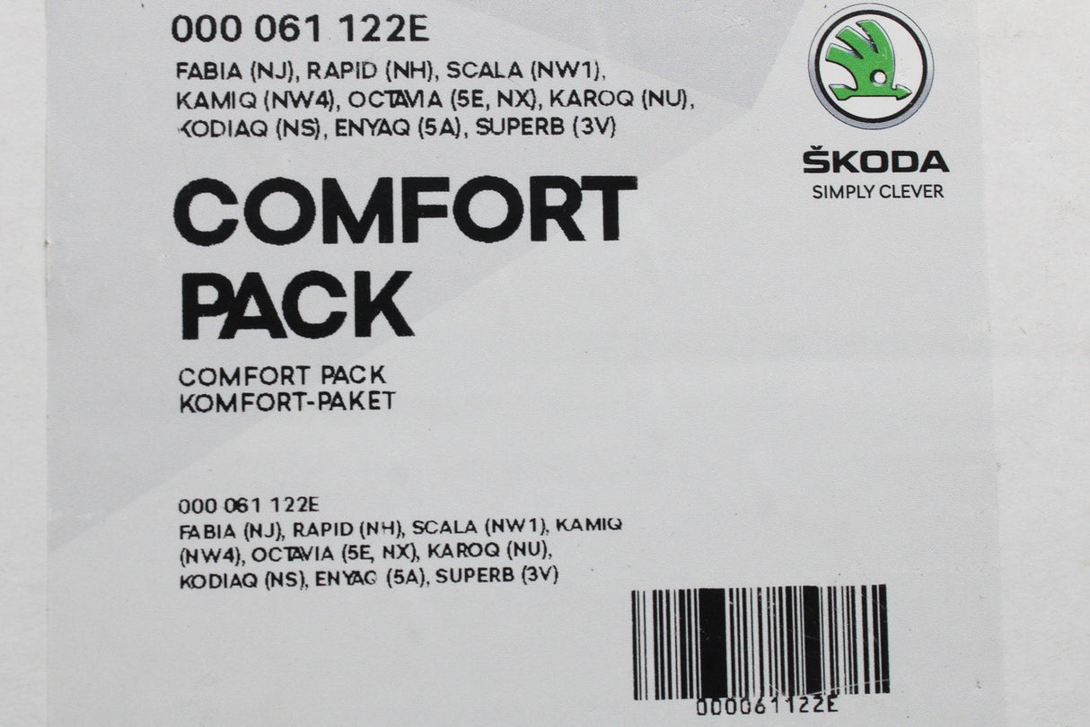 Skoda Fabia Yeti Roomster accessory interior comfort pack 000061122E