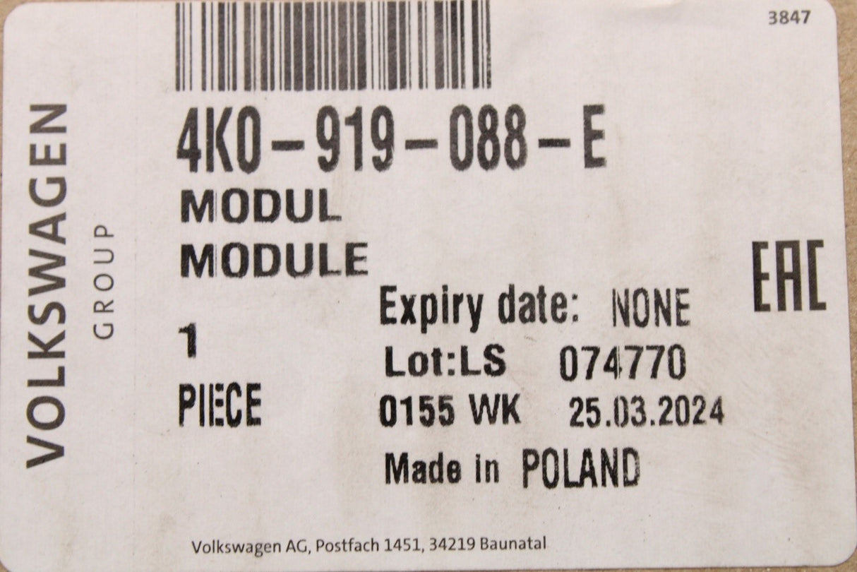 Audi A6 C8 2019-on A7 2019-on fuel delivery module (diesel) 4K0919088E
