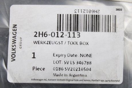 VW Amarok 2010-22 tool kit storage bag 2H6012113