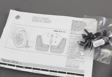 VW Tiguan 2016-on accessory front mud flaps set 5NA075111