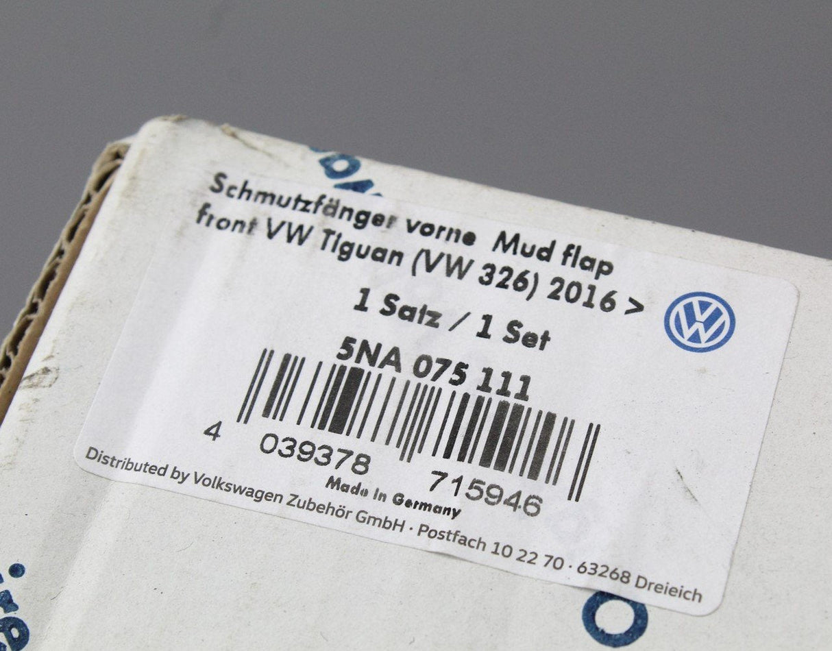 VW Tiguan 2016-on accessory front mud flaps set 5NA075111