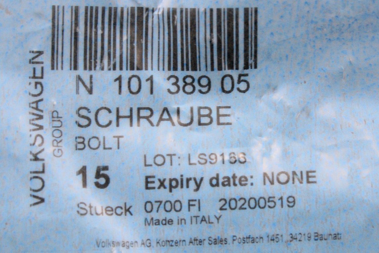VW Audi Skoda SEAT gearbox housing bolt M8 (x1) N10138905
