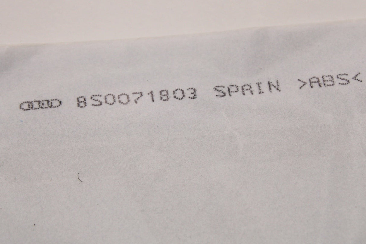 Audi TT 2015-on black 'TT' logo badge emblem (rear left) 8S0071803