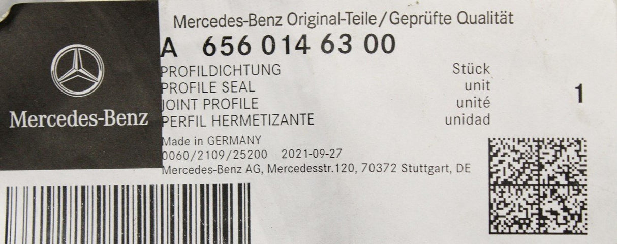 Mercedes-Benz gasket seal A6560146300