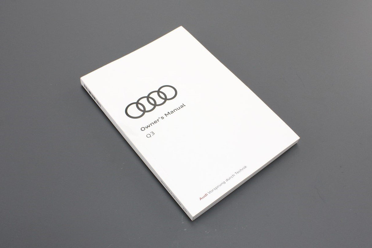 Audi Q3 2019-on owners manual booklet (edition 2020) 83A012720AG